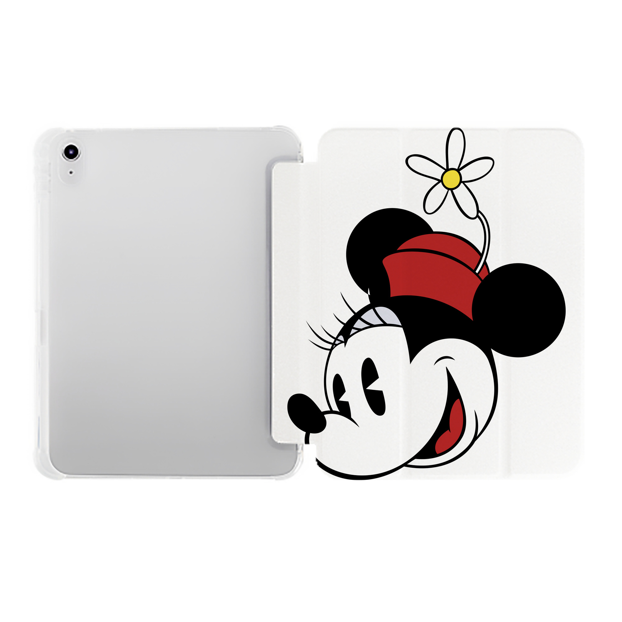 （画像用） ミッキーマウス Mickey Mouse IPad ケース ペン収納付き 三つ折りスタンド PUレザー×シリコン 対応機種9.5/10.5/10.9インチ